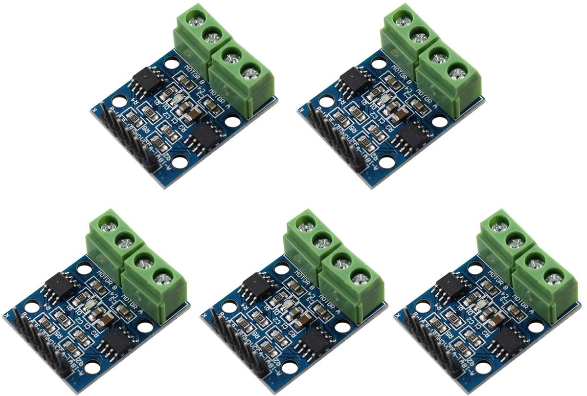 SnelShoppen - 5PCS L9110S Dual-Channel H-Bridge Motor Driver Controller Board Module voor Arduino - Geschikt voor 2 DC Motoren of 1 Stepper Motor, 2.5