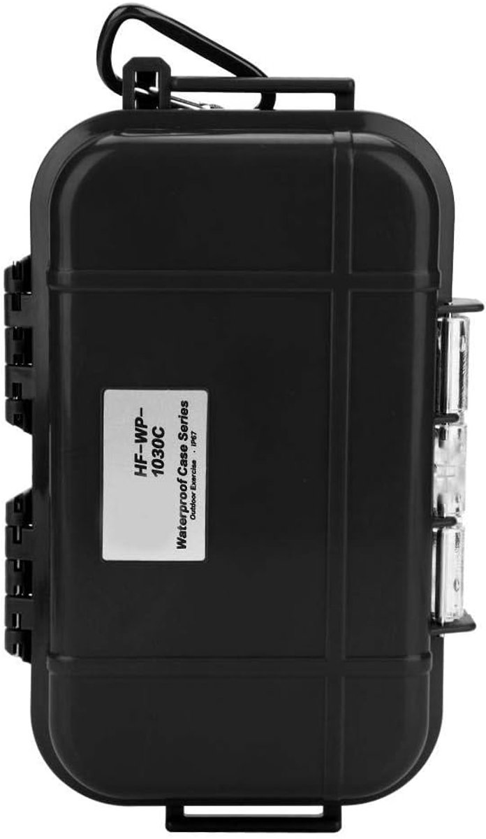 SnelShoppen - Waterdichte En Luchtdichte Opbergdoos Voor Buiten, Schokbestendig Multifunctionele Opbergbox Met Verwijderbare Rubber Voering, Zwart, Lu