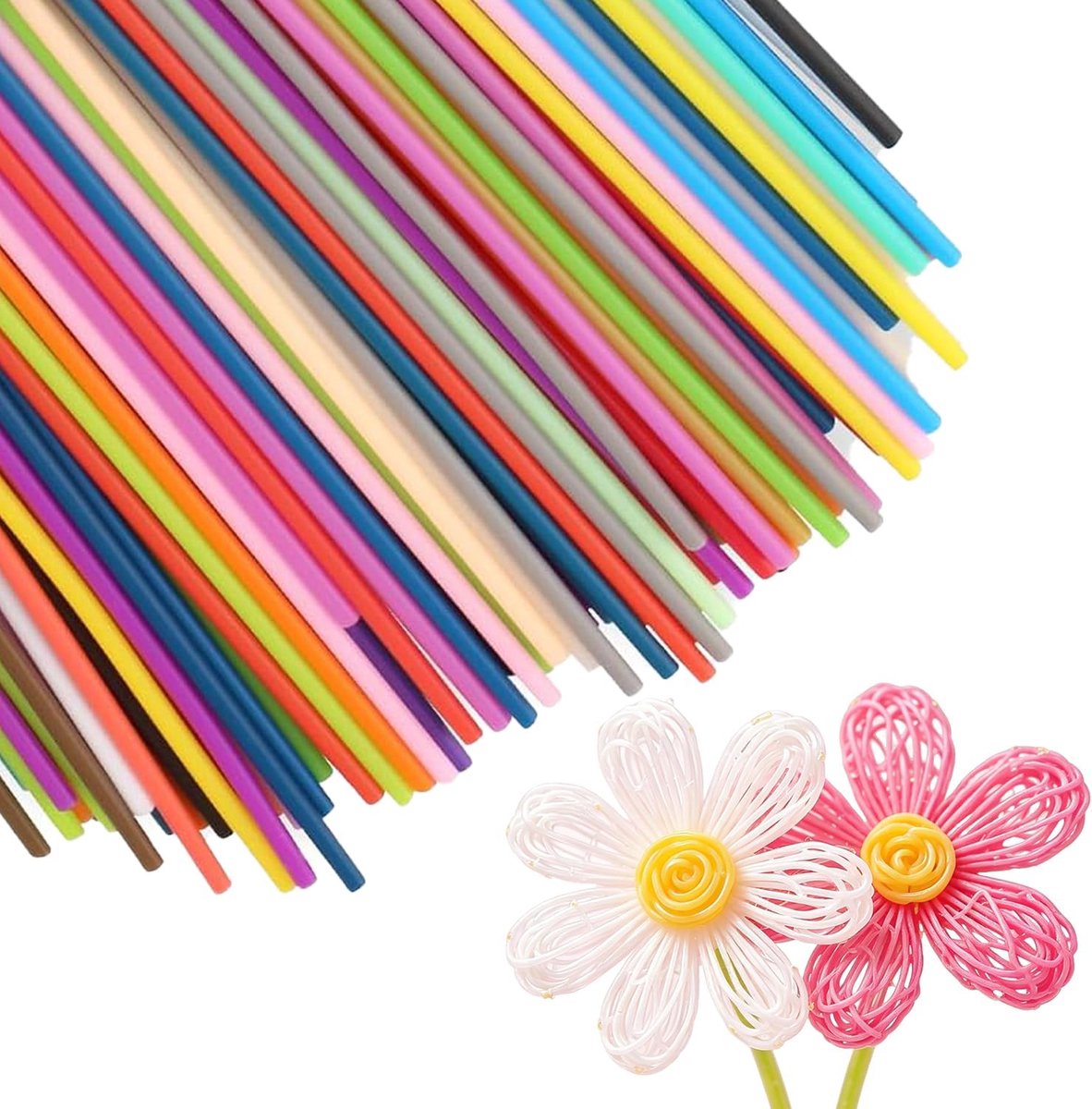 SnelShoppen - 320pcs 3D Pen Filament 2.5mm - PCL Filament in 32 Kleuren - Creatief 3D Printen voor Kinderen - 15cm Lengte - Ideaal voor Kunstprojecten