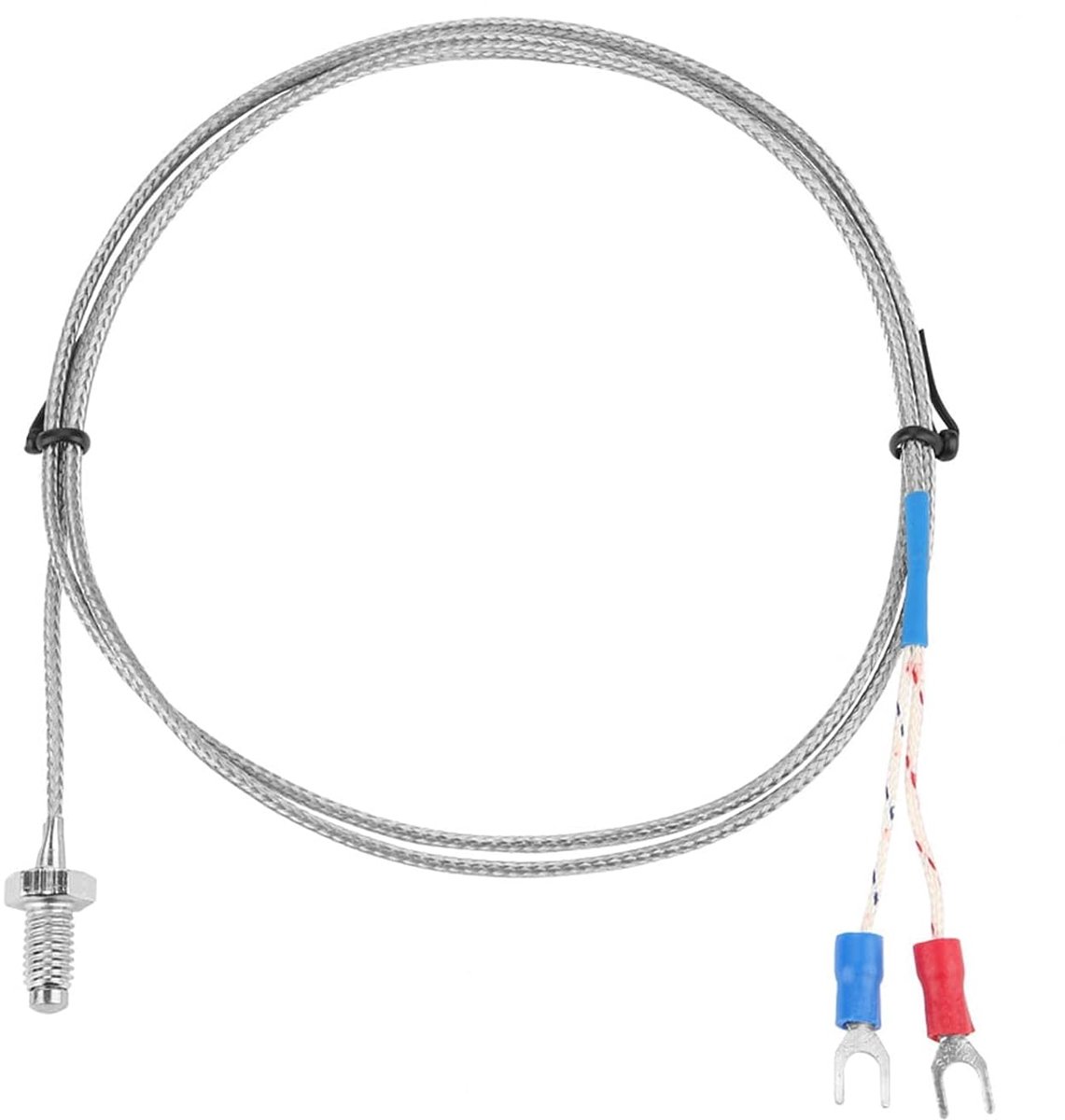SnelShoppen - K Type Thermokoppel M6 Schroefdraad 0-400℃ - Stalen Thermokoppel Sensor - Thermometers en Probes voor Keuken en Industrie - Betrouwbaar