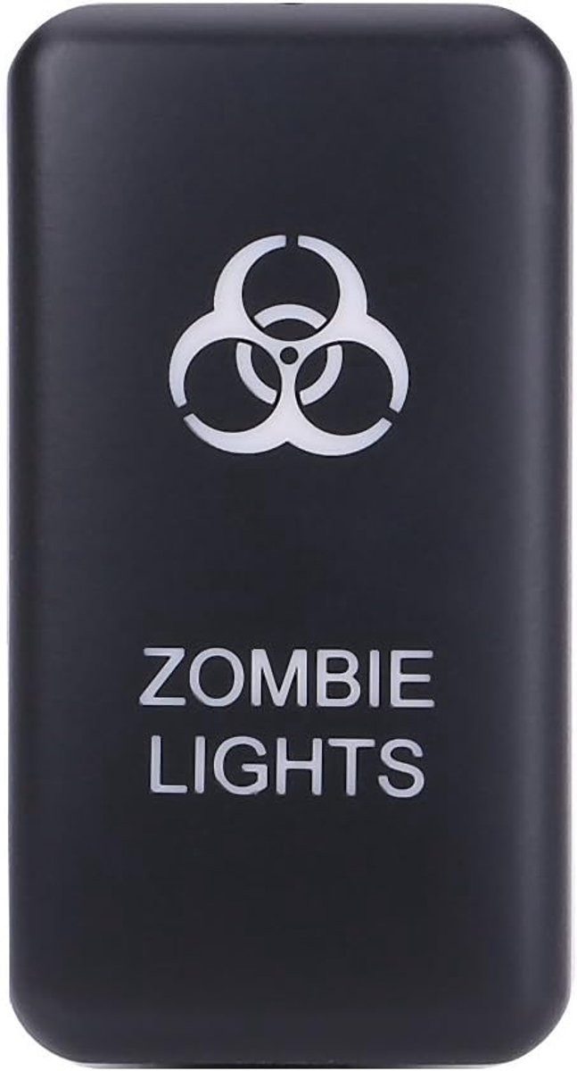 SnelShoppen - Toggle Switch 12V Auto Schakelaar met Blauw LED Licht voor Landcruiser - Perfect voor Zombie Lights, Auto Accessoires, Stijlvol en Funct