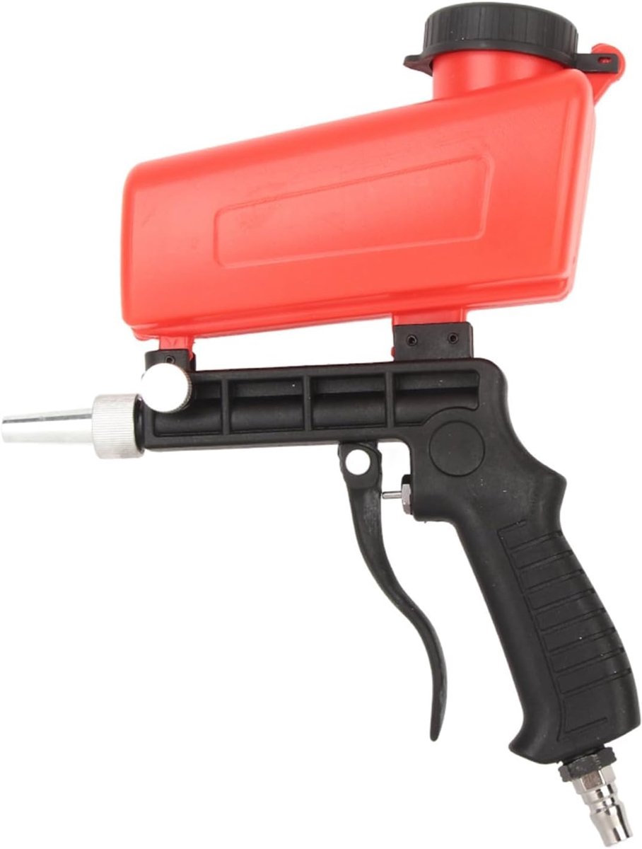 SnelShoppen - Mini Handheld Luchtcompressor Stralingspistool, Draagbare Pneumatische Aluminium Stralingspistool voor Spray Polijsten, 21 lbs Capacitei