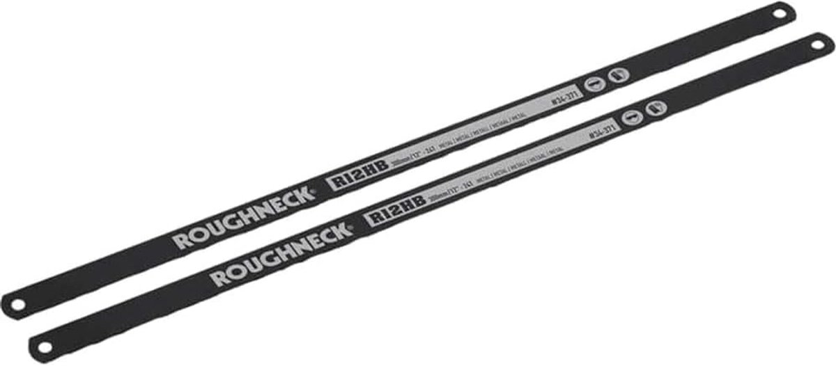 SnelShoppen - Hacksaw Bladen 300mm 24TPI - Set van 2 Metaal Zaagbladen voor Precisie Snijden - Ideaal voor Klussen en Houtbewerking