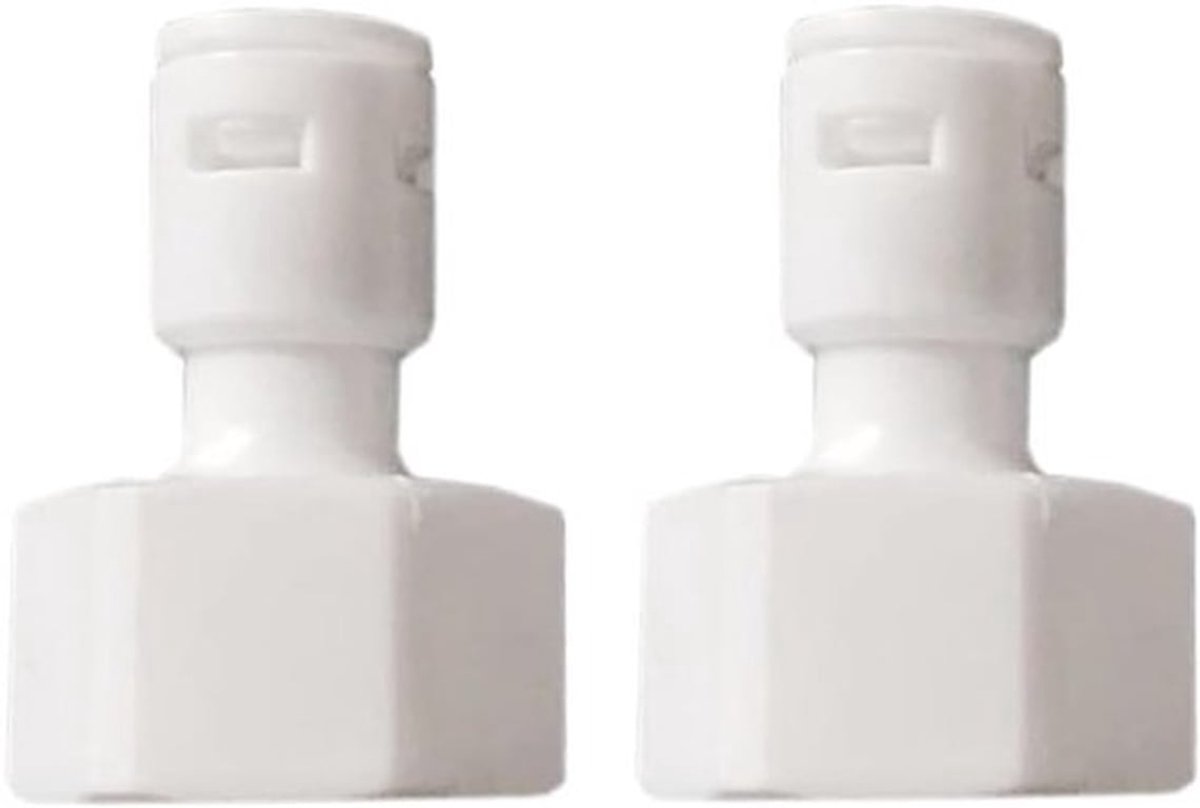 2 Stuks Snelle Aansluitingen voor Waterfilter - Slangverbinding 1/2" naar 1/4" - Adapter voor Waterinlaat en Slangverbinding
