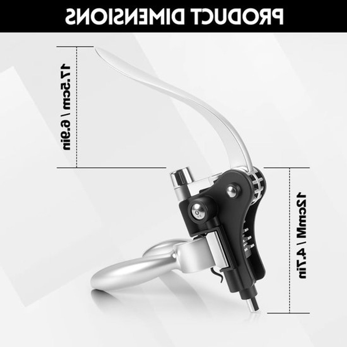 Robuuste Kurkentrekker van Zinklegering, Ergonomisch Ontwerp voor Gemakkelijk Gebruik, Perfect voor Wijnliefhebbers en Cadeaus, Geschikt voor Alle Soorten Kurken