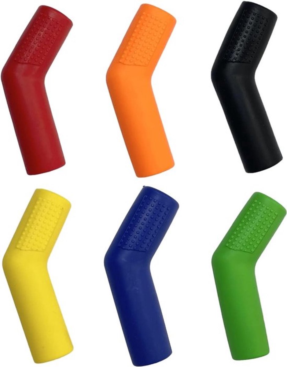 Zes Stuks Rubber Beschermhoes voor Motorversnellingspook - Antislip Versnellingsbescherming en Sokken voor Optimale Grip en Comfort