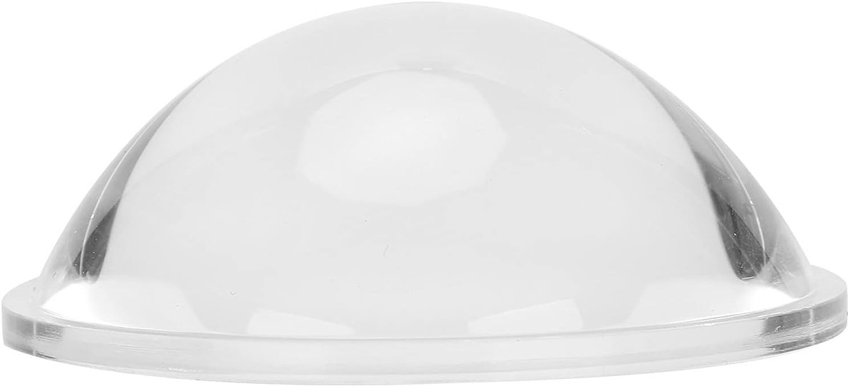 SnelShoppen - Bolle Lens LED Optiek Vergrootglas 60mm Diameter voor Lampen, Lichtgewicht en Compact, Ideaal voor Feest, Camping en Tuin