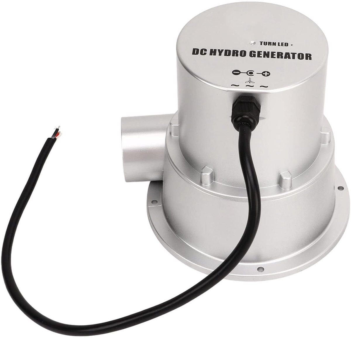 SnelShoppen - Kleine Water Turbine Hydrogenerator Permanent Magnet Borstelloze Motor Hydroelectrische Energieoplossing 12V 24V voor Camping Tuin en Th