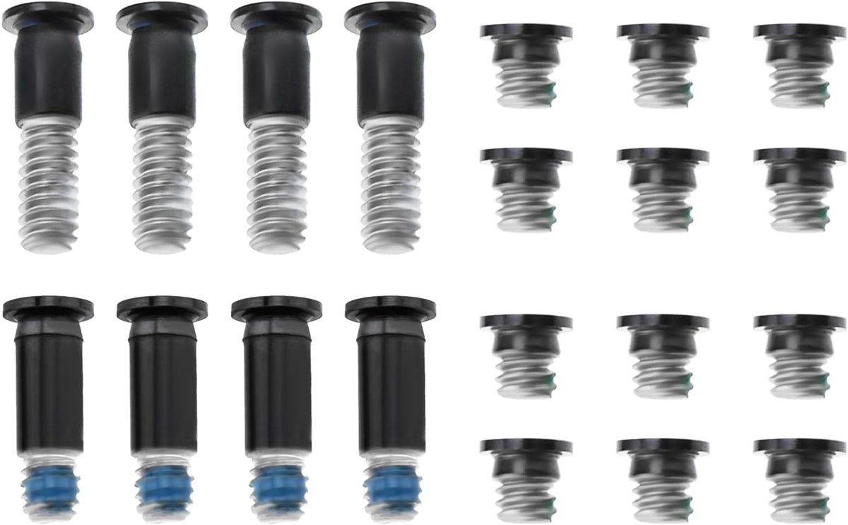 SnelShoppen - 2 Set Laptop Onderhuis Schroeven Set Geschikt voor MacBook Air 2018-2020 13-inch A1932 A2337 A2179 Laptop Achterkant Schroef Vervanging,
