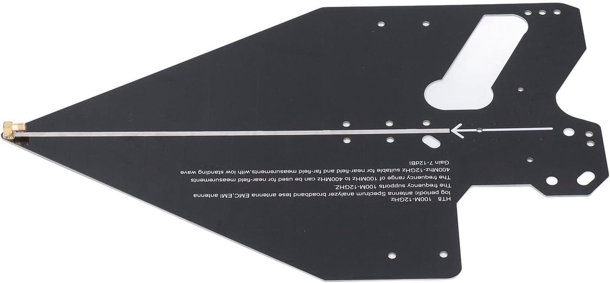 SnelShoppen - Log Periodieke Antenne, Hoge Versterking, Breedband 0.1-12GHz Directionele Antenne voor Signaalmeting, Ideaal voor Communicatie en Radio