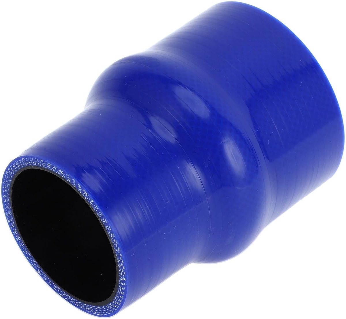 SnelShoppen - Zwarte Blauwe Auto Siliconen Slang 51-63mm Hump Slang Koeling Universeel 102mm Lengte - Hoog Temperatuur Bestendig