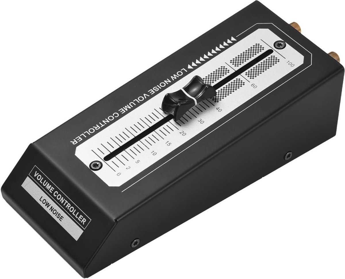 SnelShoppen - Passieve mini volumeregelaar, Hi-Fi voor actieve monitor speakers, compact, zonder externe voeding, precisiegeluid instelling
