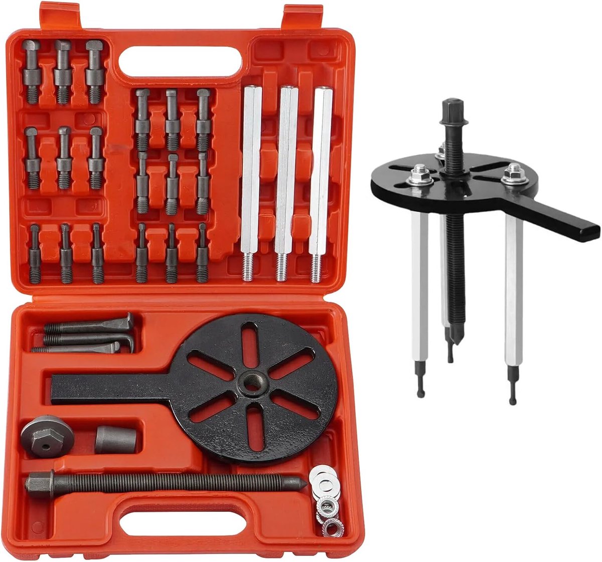 SnelShoppen - 21 in 1 Lager Trekker Set, Lager Separator Trekker Set | Multifunctionele Trekker Gereedschapset met 6 Maten Collets, 3 Klauw Trekker vo