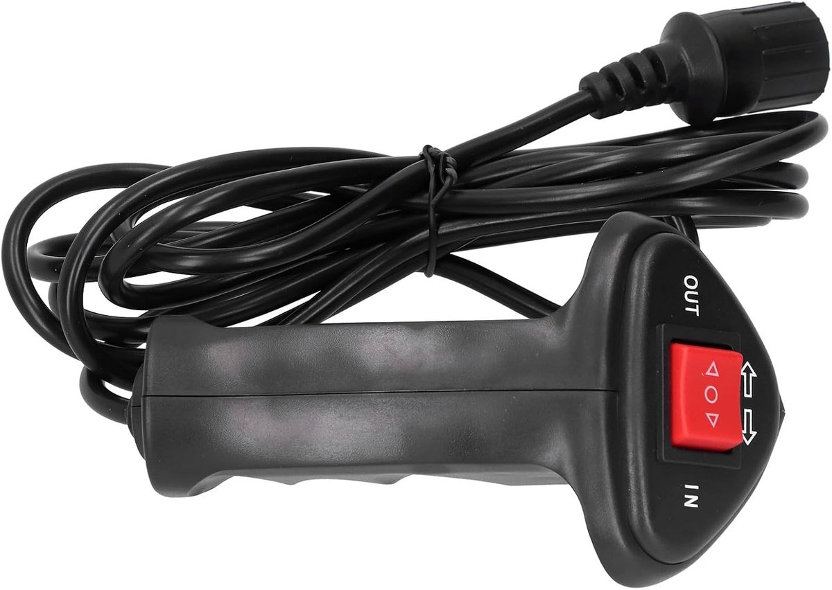 SnelShoppen - Vervangende lier afstandsbediening met ergonomische handgreep, 3-pins stekker, 2,8 meter lange aansluitkabel, geschikt voor off-road voe