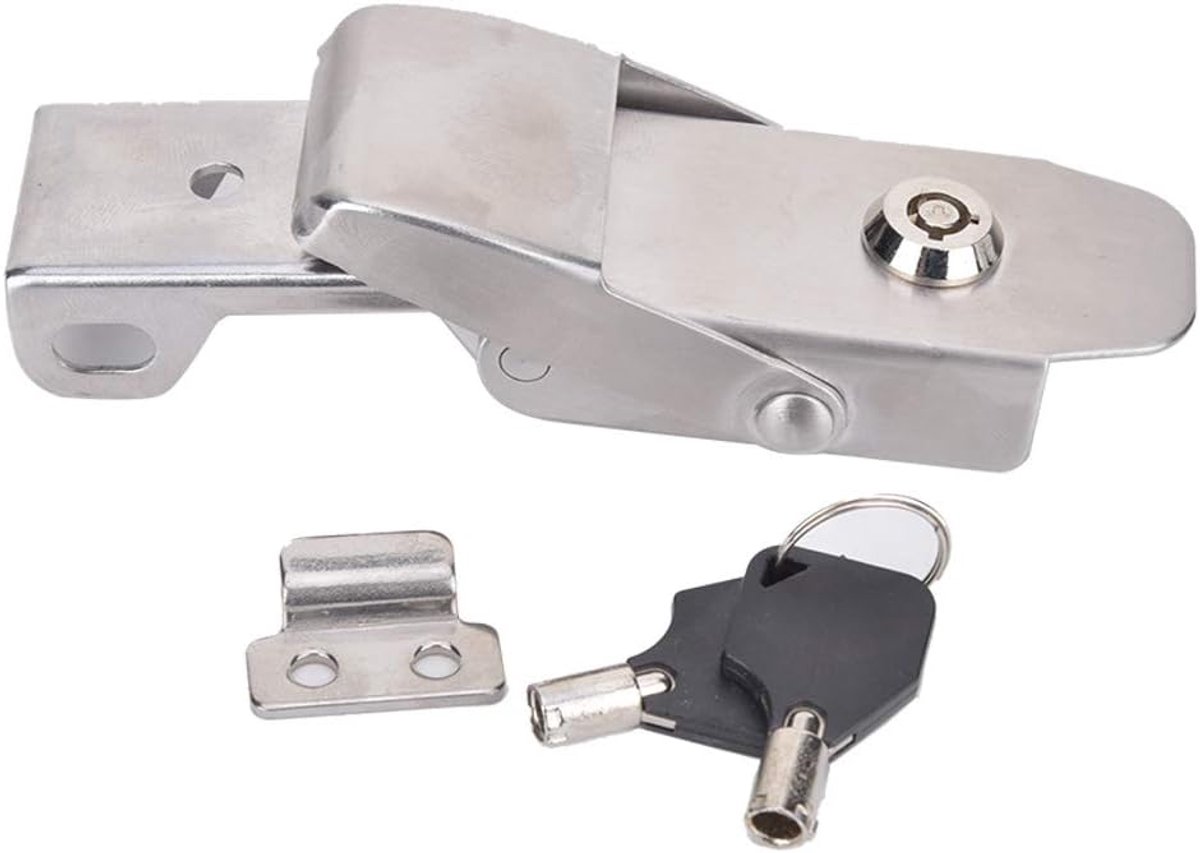 SnelShoppen - Toggle Latch RVS Veer Klem - Box Case Toggle Hasp Kast Sluiting - Roestvrij Staal A108B-3 - Compact en Duurzaam voor Meubel en Gereedsch