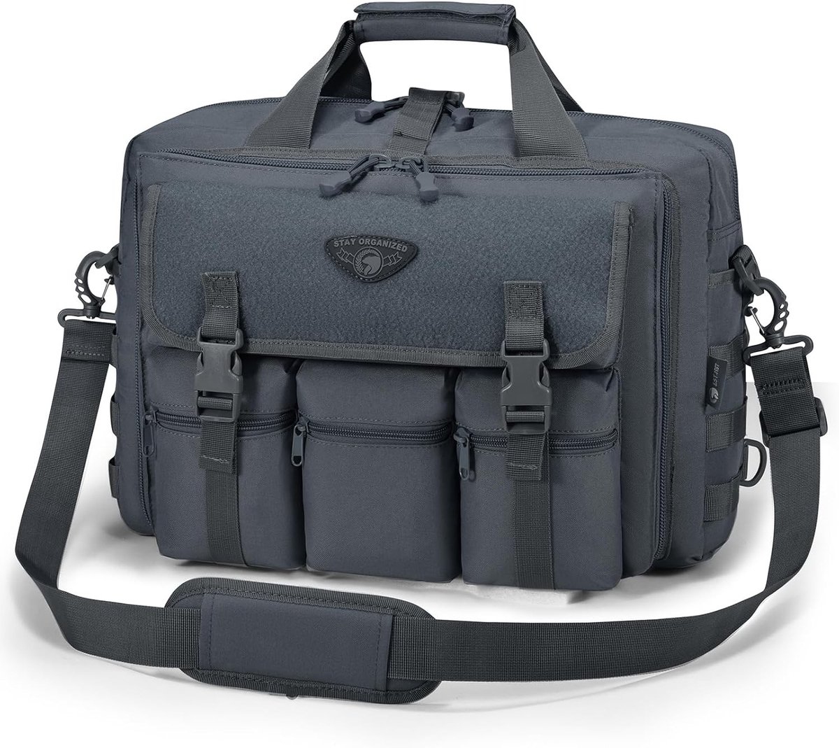 Stijlvolle Laptoptas voor Mannen - Waterdichte 17 Inch Business Schoudertas met Verstelbare Riem en Ruime Opbergruimte
