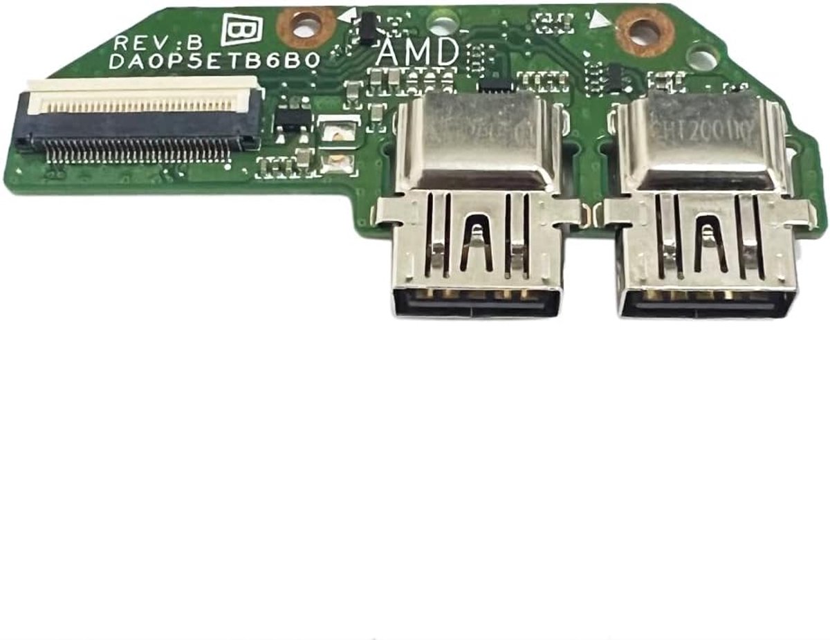 SnelShoppen - Dual USB Kaart met Stroomschakelaar voor HP 15-EF 15-DY 15S-EQ 15S-FQ 15-EQ 15-FQ - Hoogwaardige USB Kaart Vervangonderdeel