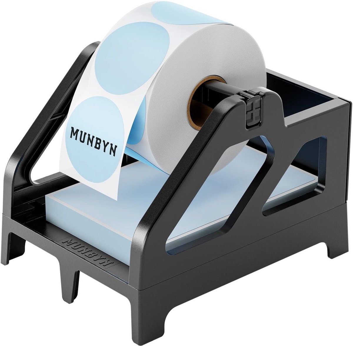 SnelShoppen - Labelhouder voor Zelfklevende Thermische Labels, Rollen en Vouwen, Desktop Printer Dispenser, Geschikt voor Labels tot 4,76 inch Breed e