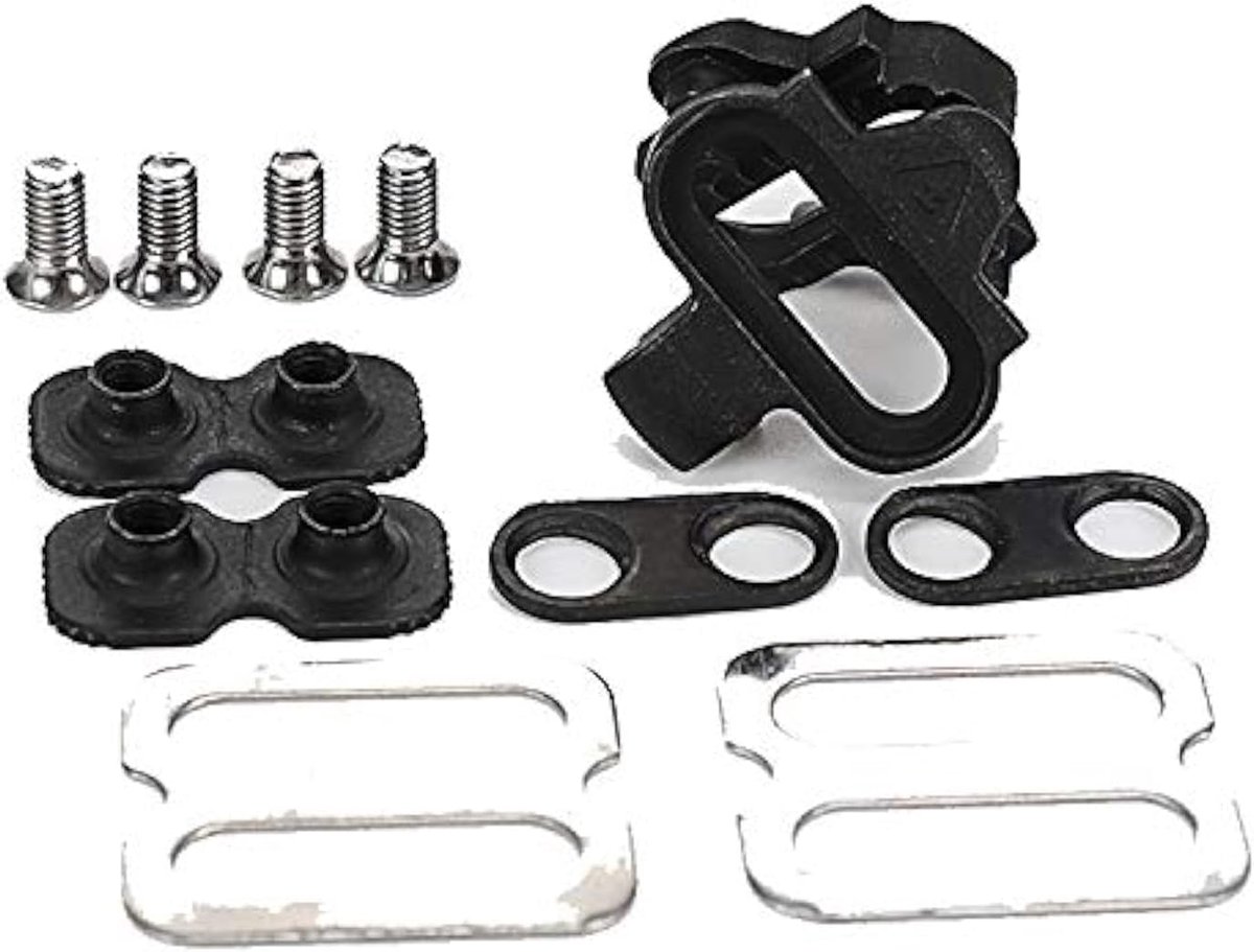 SnelShoppen - Fietsclips Zelfsluitend Fietspedalen Set voor Indoor Fietsen en Mountainbiken - Universele SPD en Look Schoenen - Duurzaam Chrome-Molybd