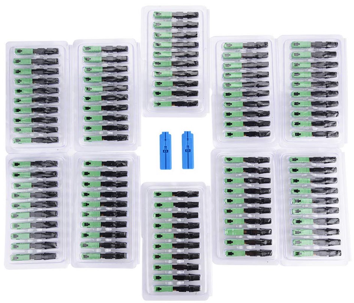 Fiber Optische Adapter 100pcs - Snelle Verbinding - Hoogwaardige Prestatie - Ideaal voor FTTH - ShopVlot