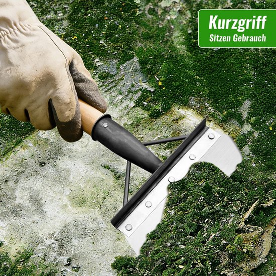 SnelShoppen - Multifunctionele Tuinschep, Schoonmaakschep 23 cm, Impact Snoeischaar, Manganese Staal, Onkruidsteker, Buitenschoffel voor Onkruid, Mos, — afbeelding 5
