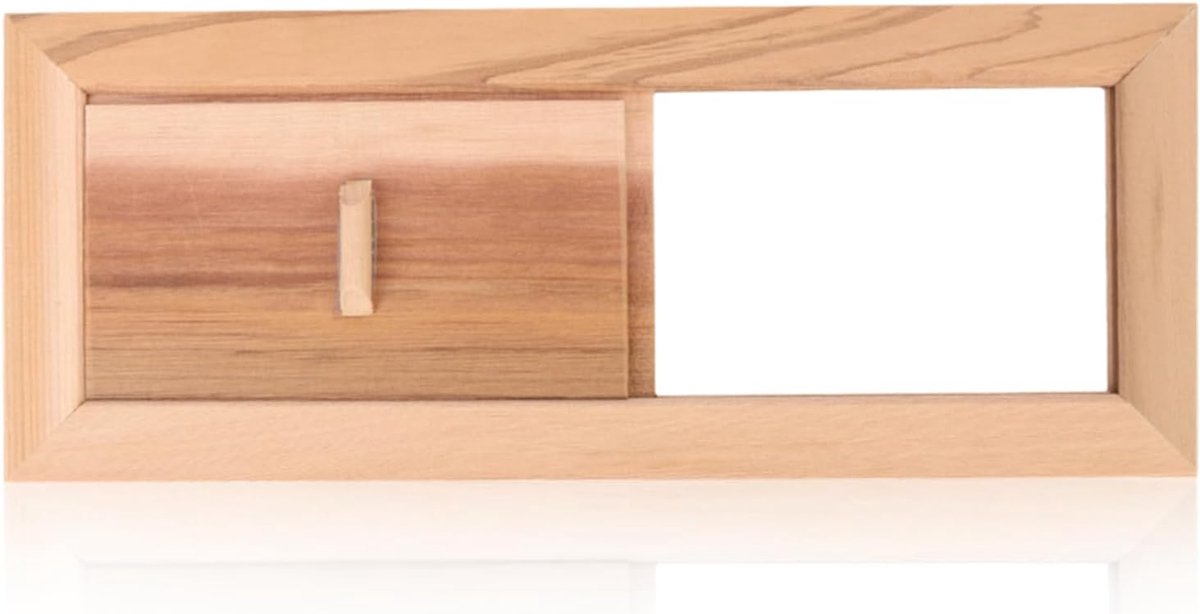 SnelShoppen - Herchr Sauna Ventilatiegrille Verstelbaar Ventilatiepaneel Stoomruimte Zwembad Gereedschap 30x30 cm Wit