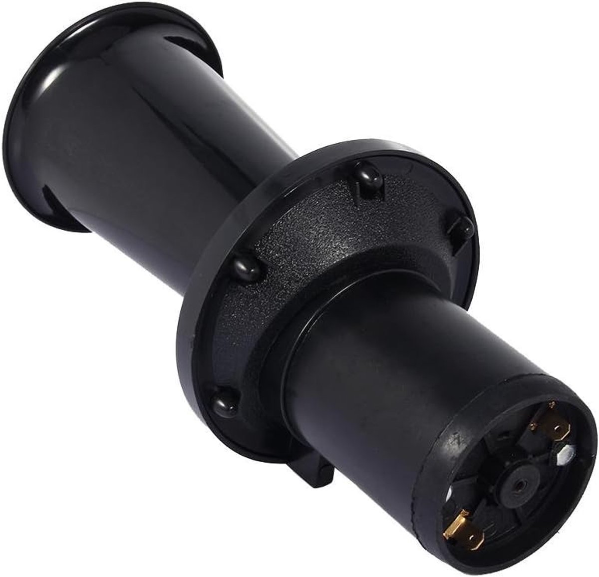 SnelShoppen - Ahooga Hoorn 12V 110dB Antieke Stijl Zwart voor Auto en Vrachtwagen, 490 Hz Geluid, Eenvoudige Montage, Loud, Vintage Design