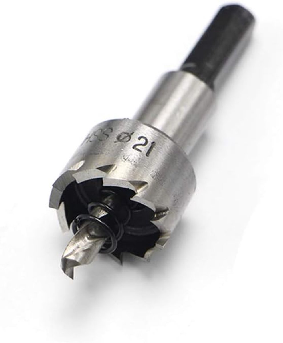 SnelShoppen - HSS Hole Saw Kit - Stalen Boorbit, Hoogwaardig HSS, Voor Staal, Metaal, Aluminium, Kunststof, Hout - 6542 Hoog Snelheid Staal - Veelzijd