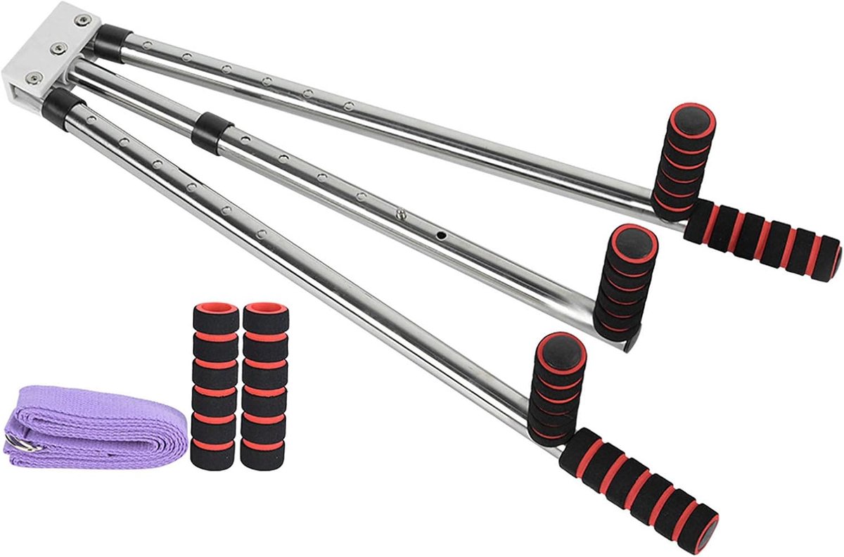 SnelShoppen - Leg Stretcher, 3 Bar Leg Split Stretching Machine voor Flexibiliteit, Stretch Trainer, Verstelbare Lengte, Yoga, Dans, Gymnastiek