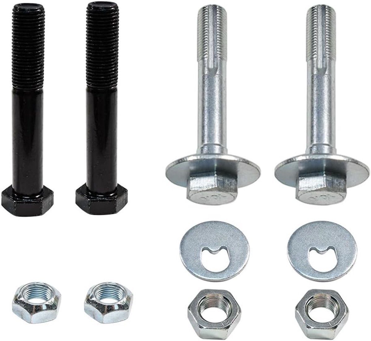 Set van 2 hoogwaardige voorste wishbone bouten met excentrische schroeven voor VW T4 Transporter M14, vervangingsonderdelen voor optimale prestaties