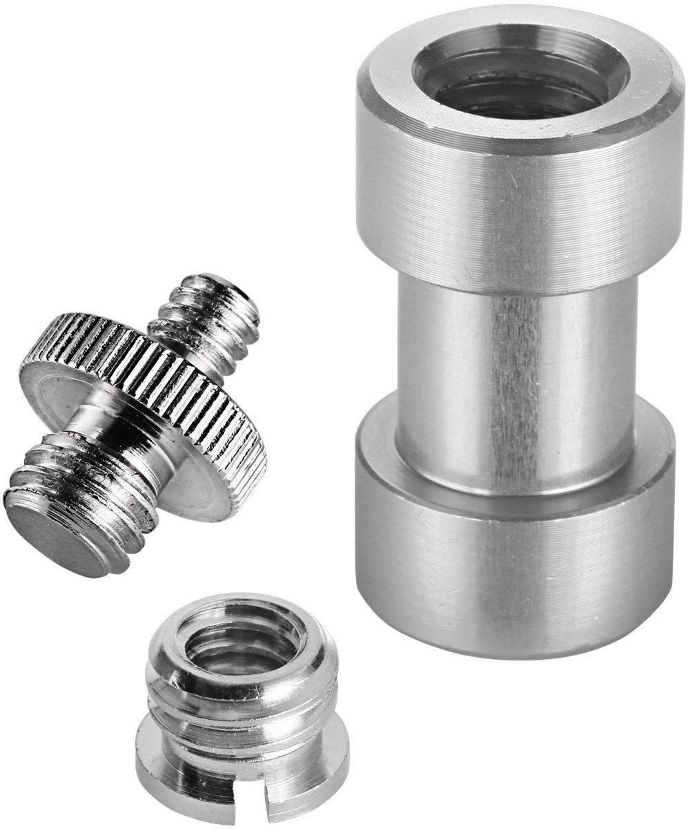 SnelShoppen - Zalati Tripod Schroef Camera Converters Mount Adapter - 3 in 1 Camera Clamp Bevestiging - Hoogwaardige Metaal - 1/4" en 3/8" Draad