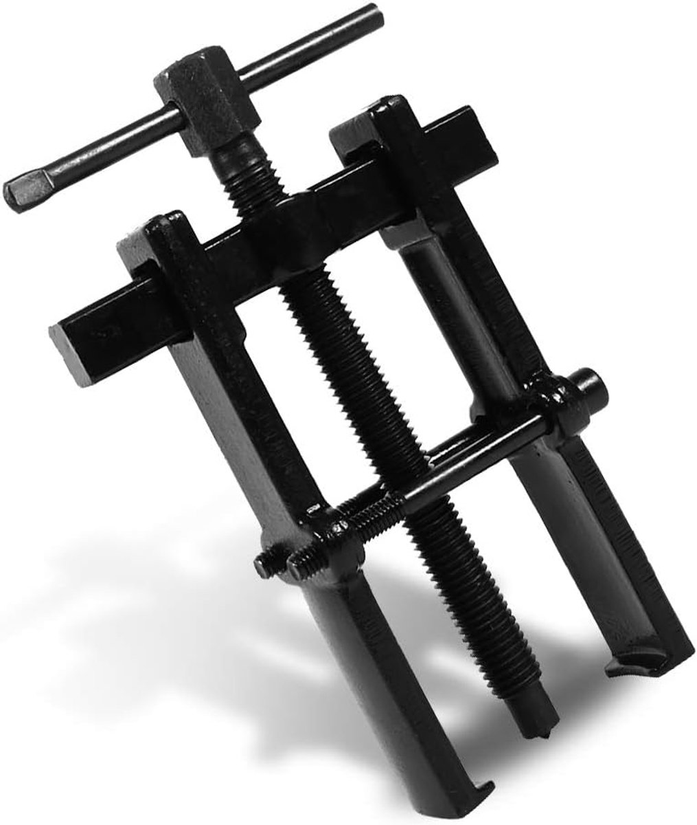 SnelShoppen - 2-Klauw Lagertrekker, Verstelbare Twee Klauw Pilootlagertrekker Tool Carbon Staal Pomp Pulley Verwijderaar Rechte Type (Maat: 6" 5590mm/