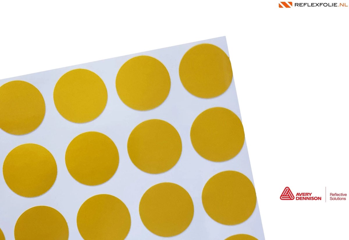 Reflecterende stippen Klasse 1 T-1500 | Avery Dennison Geel / Vel