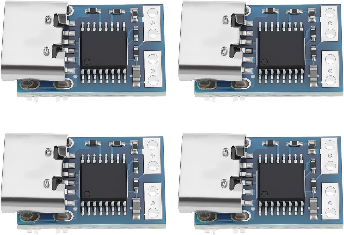 SnelShoppen - 4 Stuks PDC004 USB-PD USB C IP2721 naar DC 20V Max 5A Geschikt voor Elektronische Projecten met USB-C Voeding