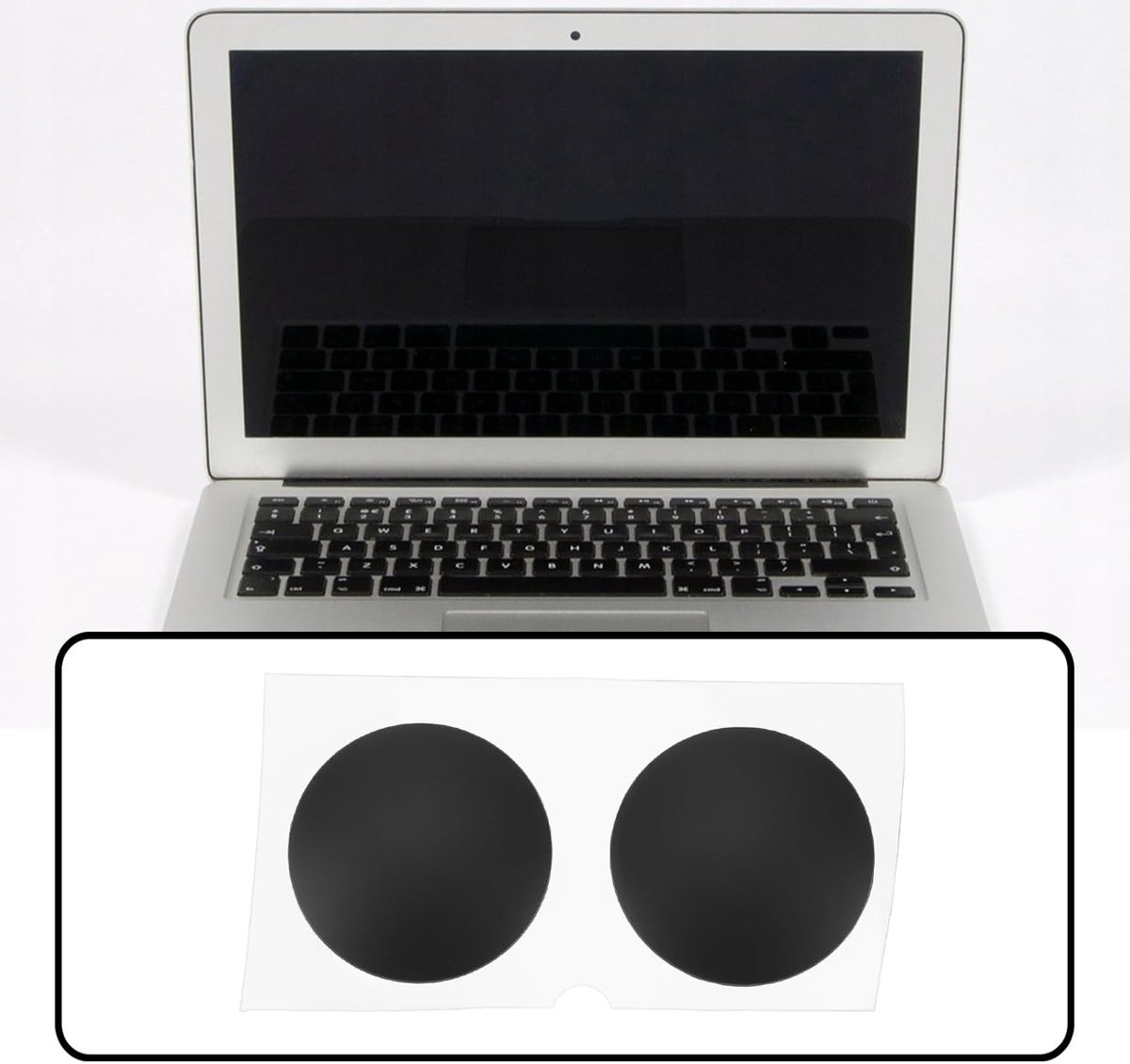 SnelShoppen - 8 Stuks Laptop Onderzijde Voetmat Geschikt voor MacBook Air A1370 A1465 A1369 A1466 11 inch 13 inch - Elastisch Rubber, Slijtvast en Dru
