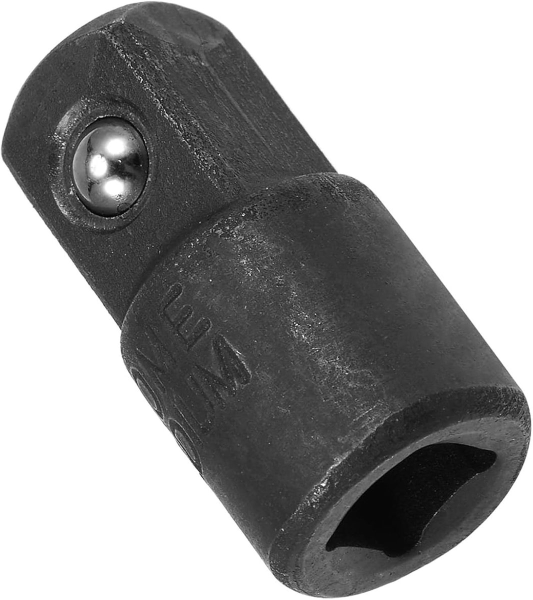 SnelShoppen - 1/4 Inch Drive (F) naar 3/8 Inch (M) Stekker Reducer Adapter, Chrome Vanadium Staal Cr-V Impact Grade Converter met Veerbal Detent, Zwar