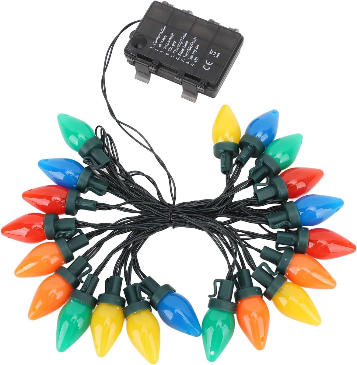 SnelShoppen - LED Aardbeien Lichten - Waterdichte C9 Kerstverlichting - Energiezuinig - 10 Meter - Perfect voor Feest, Tuin, Camping, Kinderen