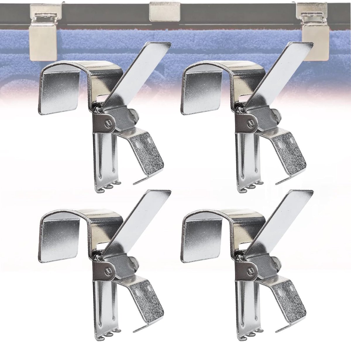 SnelShoppen - Mat Display Stalen Clips - Tapestry Houder Klemmen, Tapestry Beschermers Clips voor het Ophangen van Tapijten, Huishoudelijk, Winkel, Te