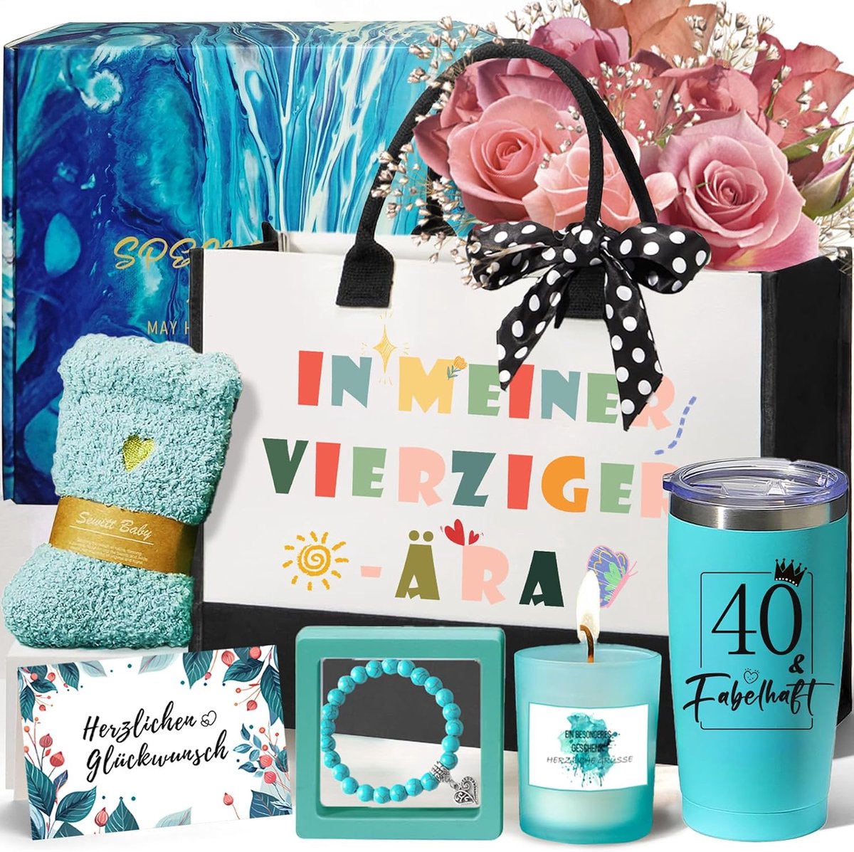 SnelShoppen - Persoonlijke Cadeaus voor Vrouwen 40 Jaar - Uniek en Persoonlijk Geschenk - Handgemaakt - Perfect voor Verjaardag, Moederdag of Jubileum