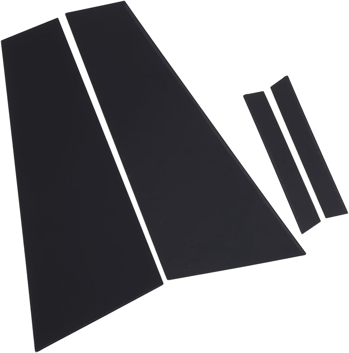 SnelShoppen - Shiny Black Pillar Post Trim Hoogwaardige Kunststof voor Benz CLS-Class W219 Luxe Auto 2006-2011 - Eenvoudige Installatie, Glanzend Zwar