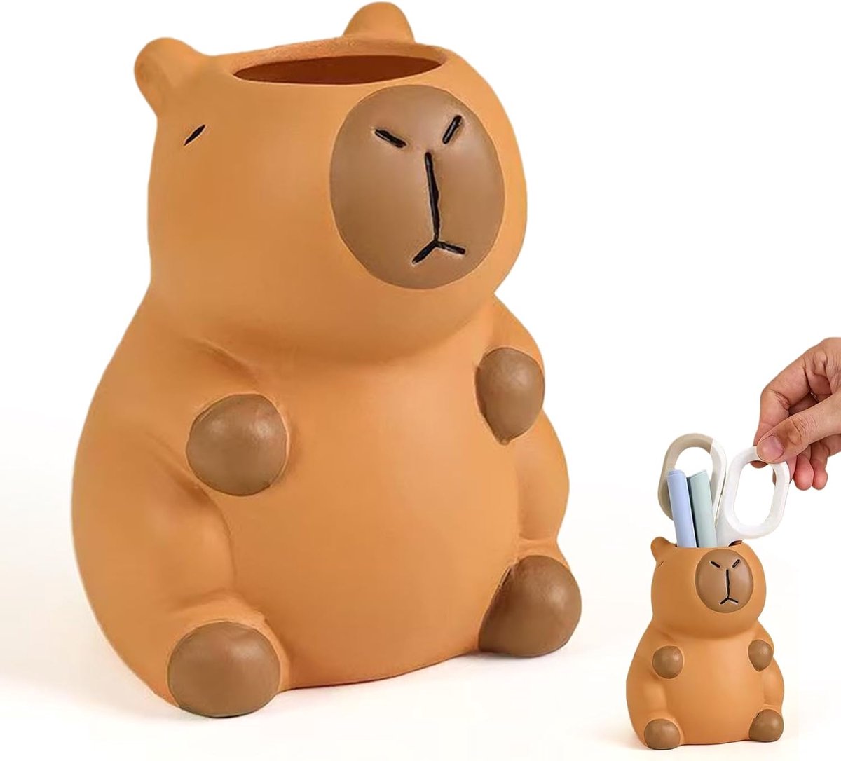 Pencilhouder - Schattige Capybara - Make-up Organizer - Ruimtebesparend voor bureau - ShopVlot