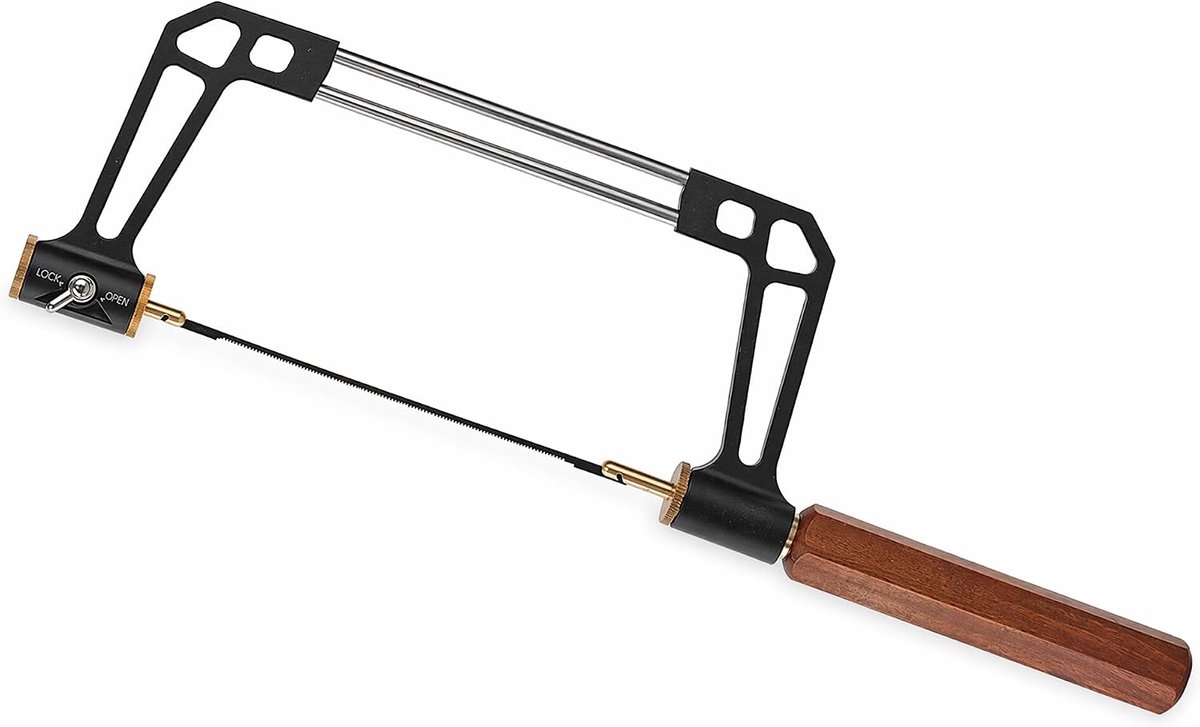 SnelShoppen - Fabater Handfretzaag - Houtbewerkingszaag met Hexagon Handvat - 15T 18T 24T HSS Snijbladen - Voor Meubels en Kunststoffen - Staal en Alu