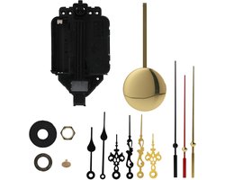 Complete set voor het repareren en maken van klokken met kwartsbeweging, pendule, drie paar wijzers en batterijvoeding voor vintage wandklokken