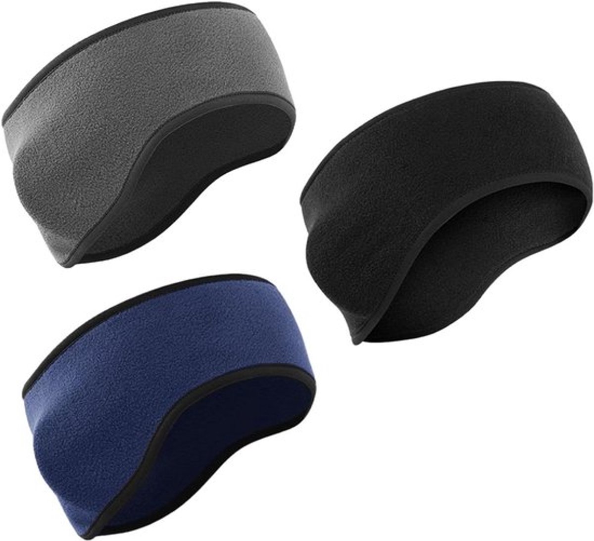 Winterse hoofdbanden voor mannen en vrouwen - elastische oorwarmers voor sport, yoga, dans en gym, warm en comfortabel met vochtafvoerend vermogen.