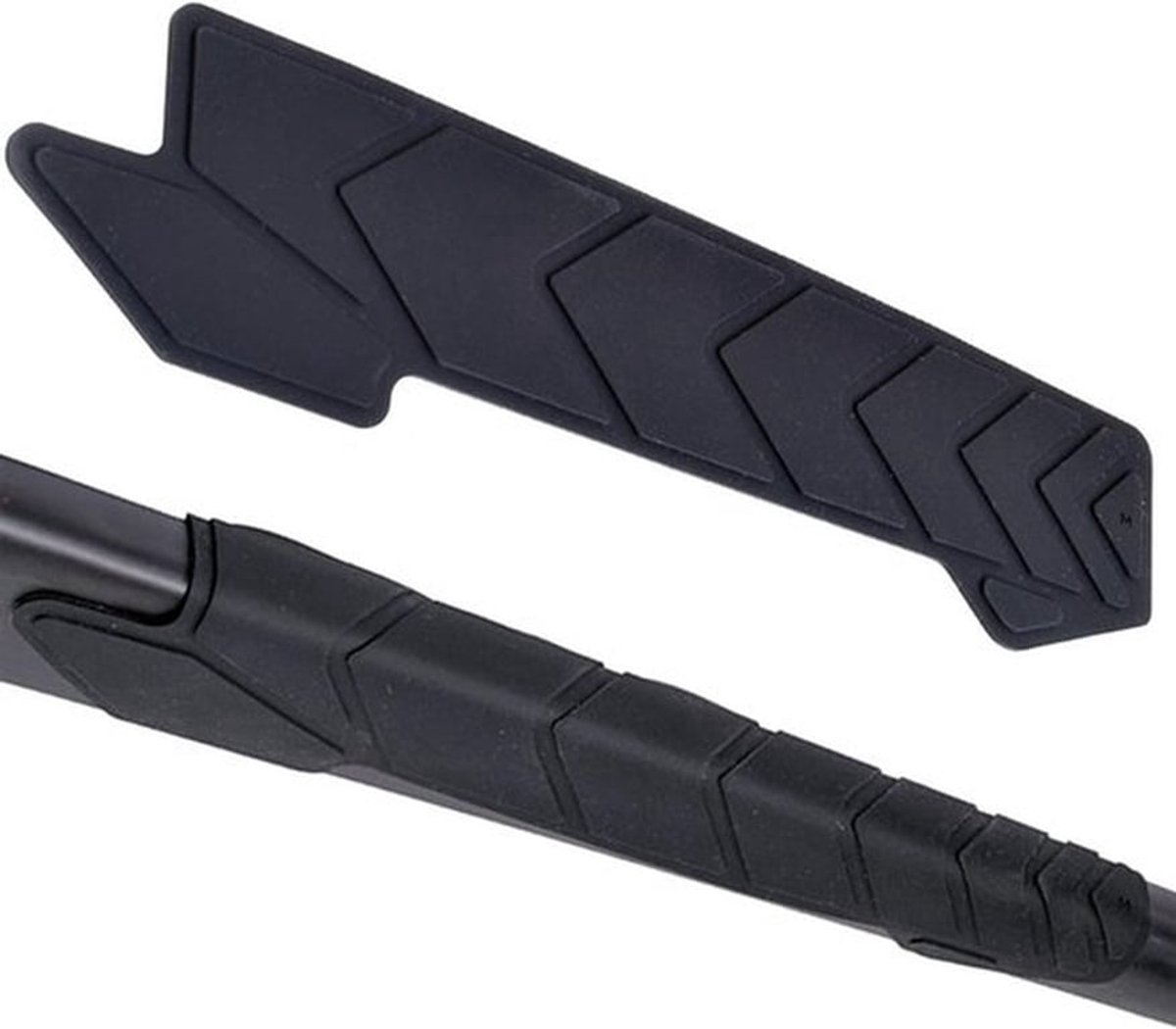 Siliconen Chain Guard voor Mountainbikes, Framebescherming, Beschermfolie voor Ketting, 22 x 5.3 x 0.3 cm, Zwart, 1 Stuk, Duurzaam en Waterbestendig