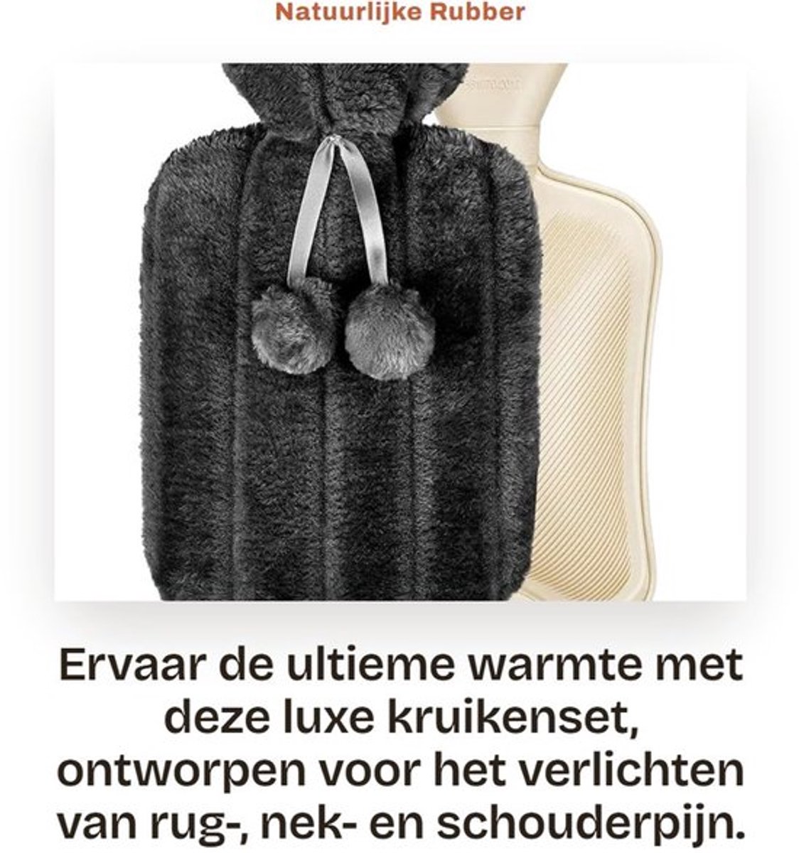 Natuurlijke Rubber Fles - Kruikenset - 2 Liter