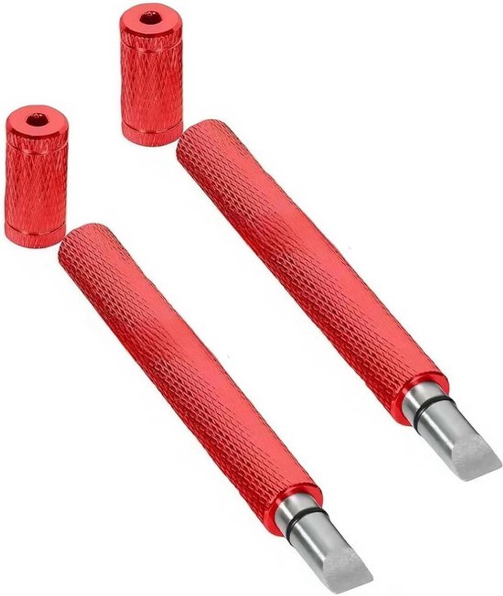 Golf Groove Potloodslijpset - 2 stuks Aluminium Club Groove Cleaner voor U-vormige en V-vormige groeven, Onmisbaar golfaccessoire voor onderhoud en prestaties