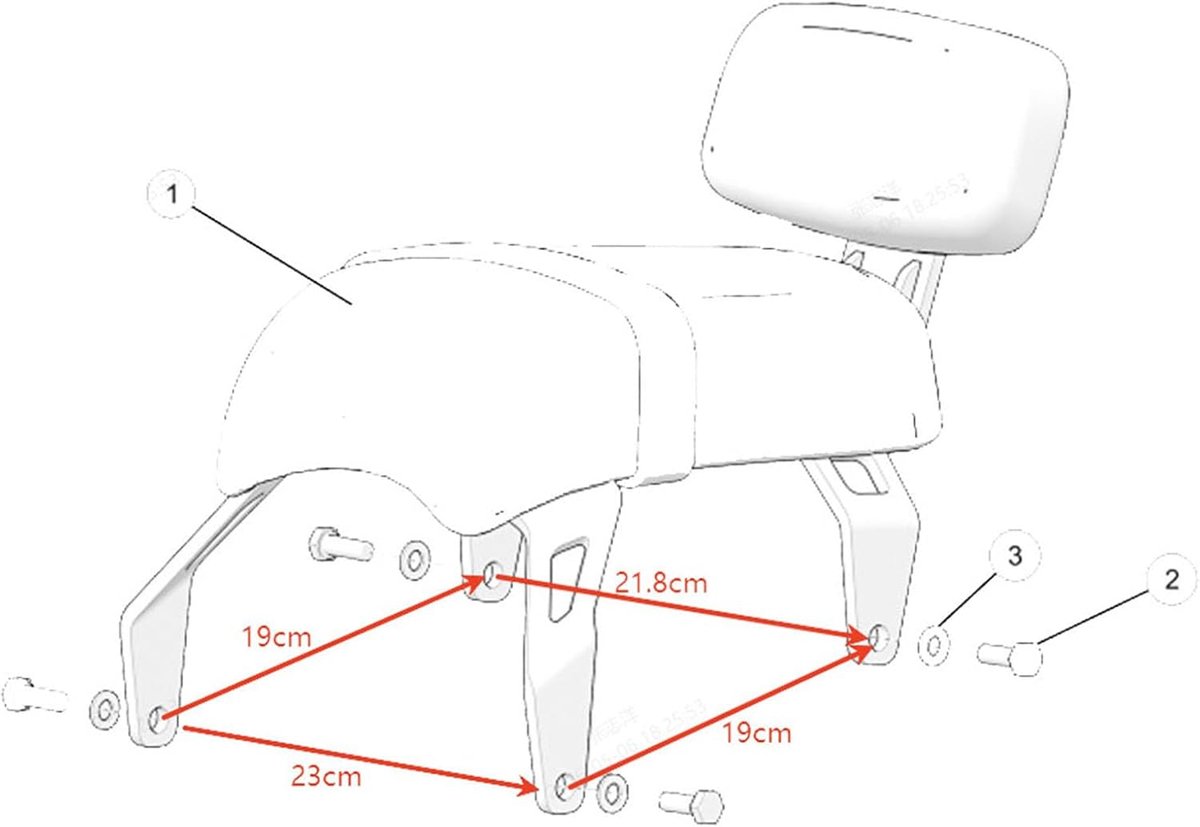 SnelShoppen - Achterpassagierszitje met Rugleuning Vervangingskit voor Indian Scout Bobber 2018-2021 - Zwart - Hoogwaardige Leer en Staal - Comfortabe