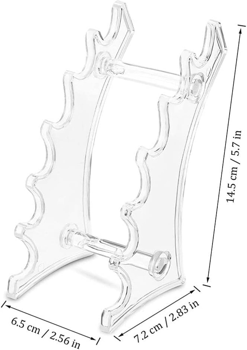 SnelShoppen - Acryl Makeup Kwasten Houder Organizer Stand voor Kantoor en Thuis - Duurzaam en Stijlvol - Ideaal voor Make-up Set en Pennen - Transpara