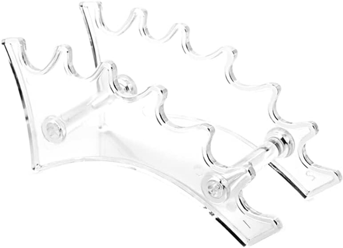 SnelShoppen - Penhouder Display Stand met 6 Slots, Transparante Pencil Organizer voor Make-up Pens, Eyebrow Pens, Kunst Pens, Hoogwaardige Plastic, Co
